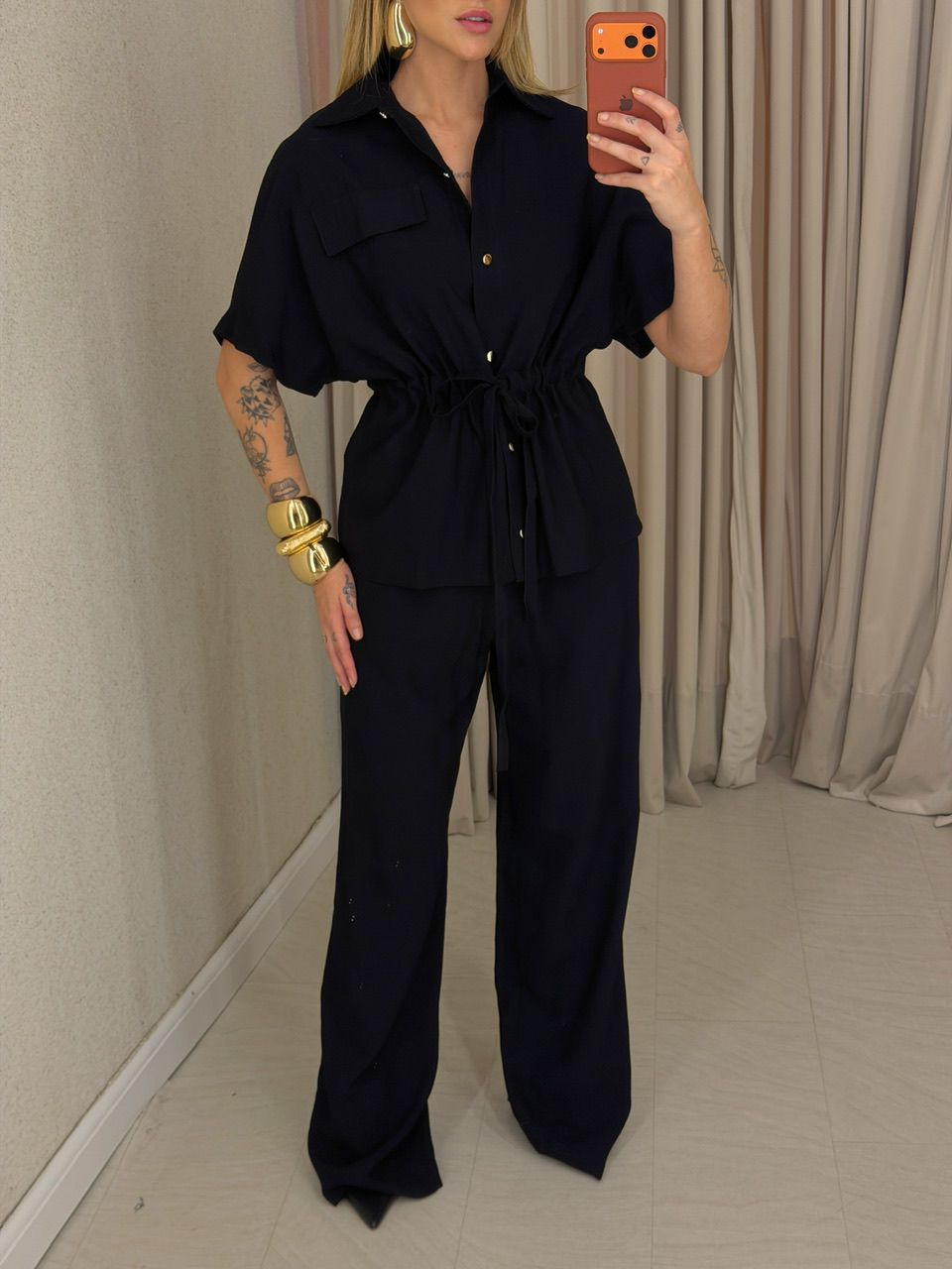 CONJUNTO ALEXIA COLETE CARGO PRETO