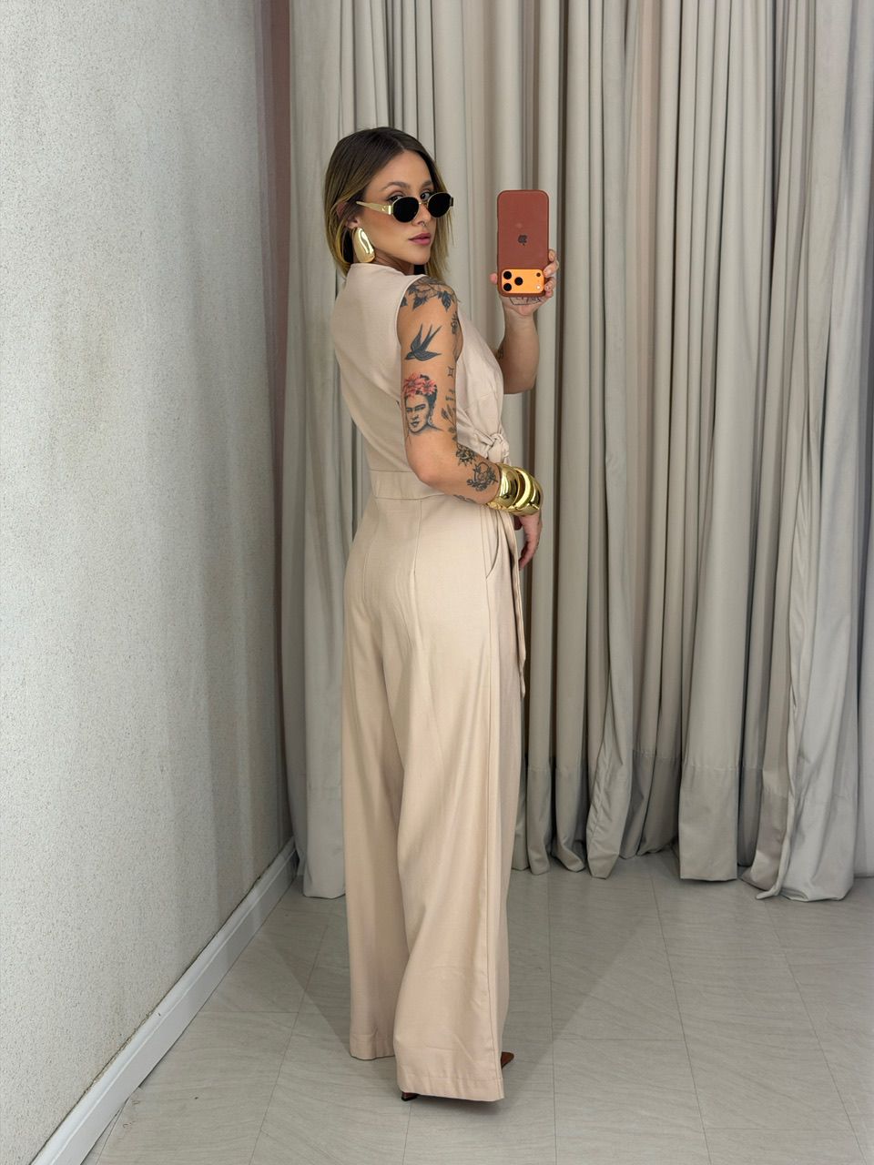 MACACÃO MICAELA AMARRAÇÃO AREIA