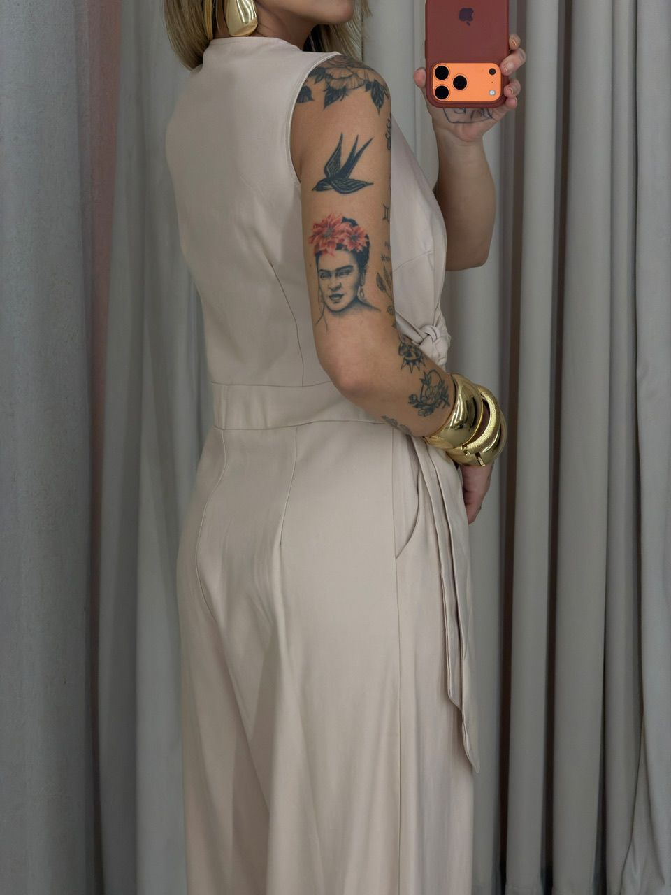 MACACÃO MICAELA AMARRAÇÃO AREIA