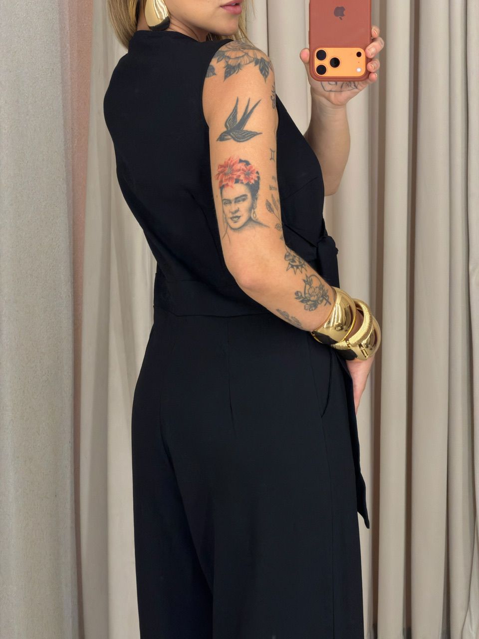 MACACÃO MICAELA AMARRAÇÃO PRETO