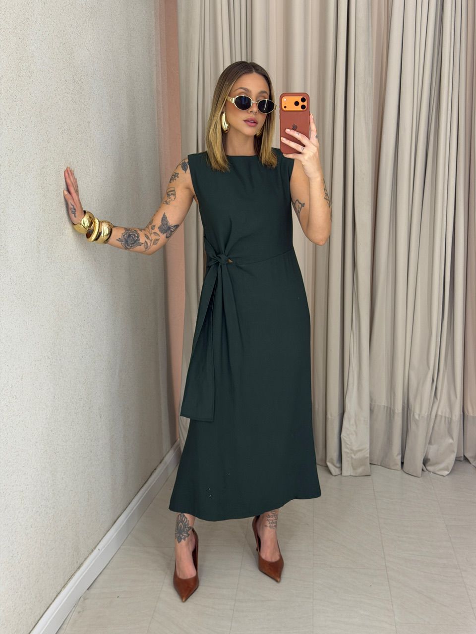 VESTIDO FRANCISCA AMARRAÇÃO VERDE