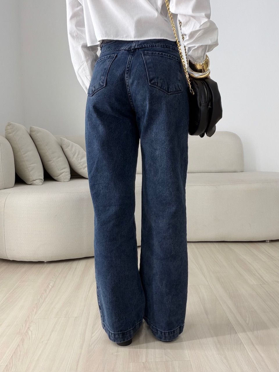 CALÇA ROSANGELA RETA JEANS ESCURO