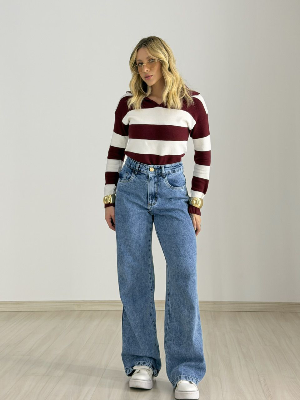TRICOT MAFER LISTRAS OFF/VINHO