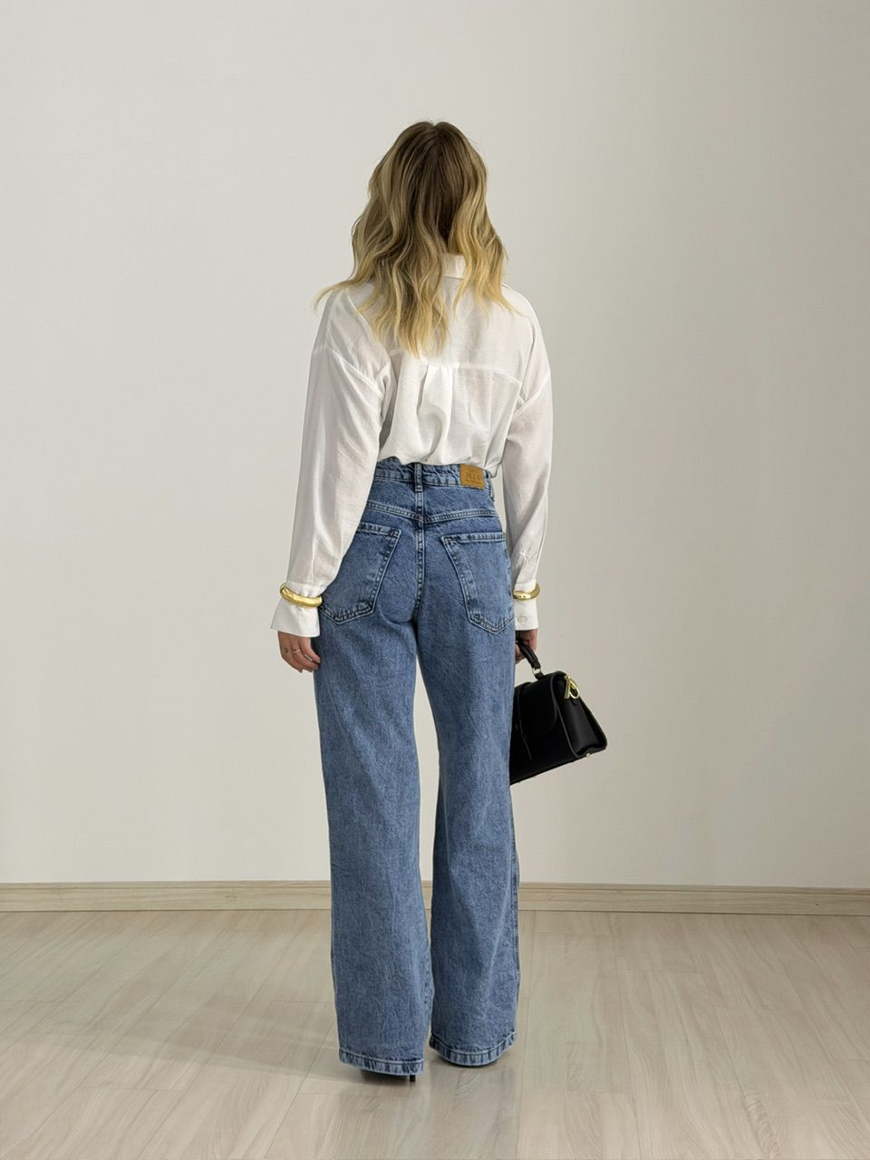 CALÇA CINTIA WIDE LEG JEANS