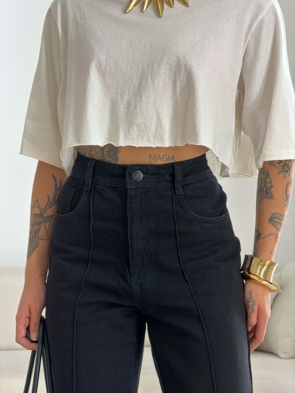 CALÇA LAUANY RETA PRETA