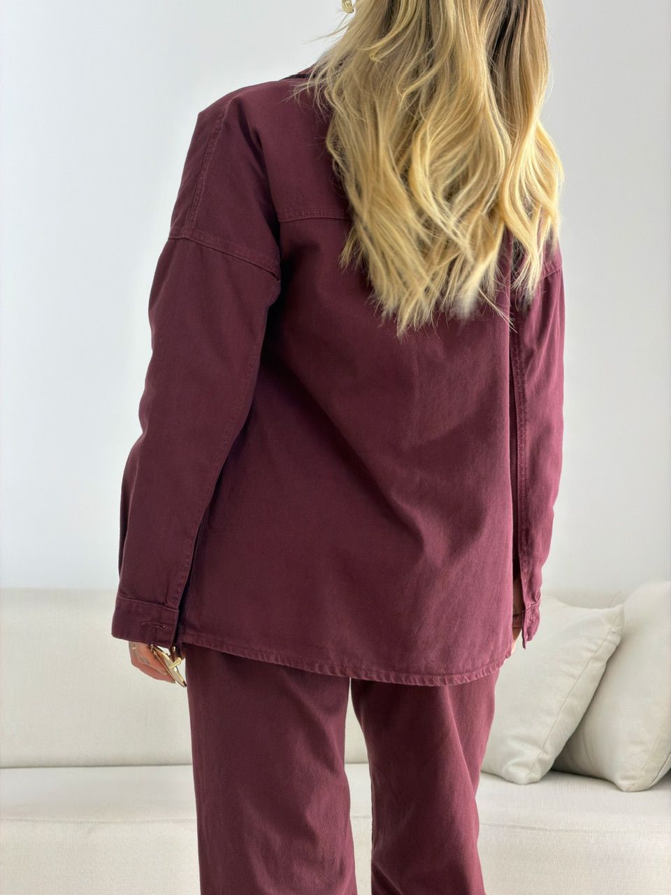 CAMISA ELIS JEANS VINHO