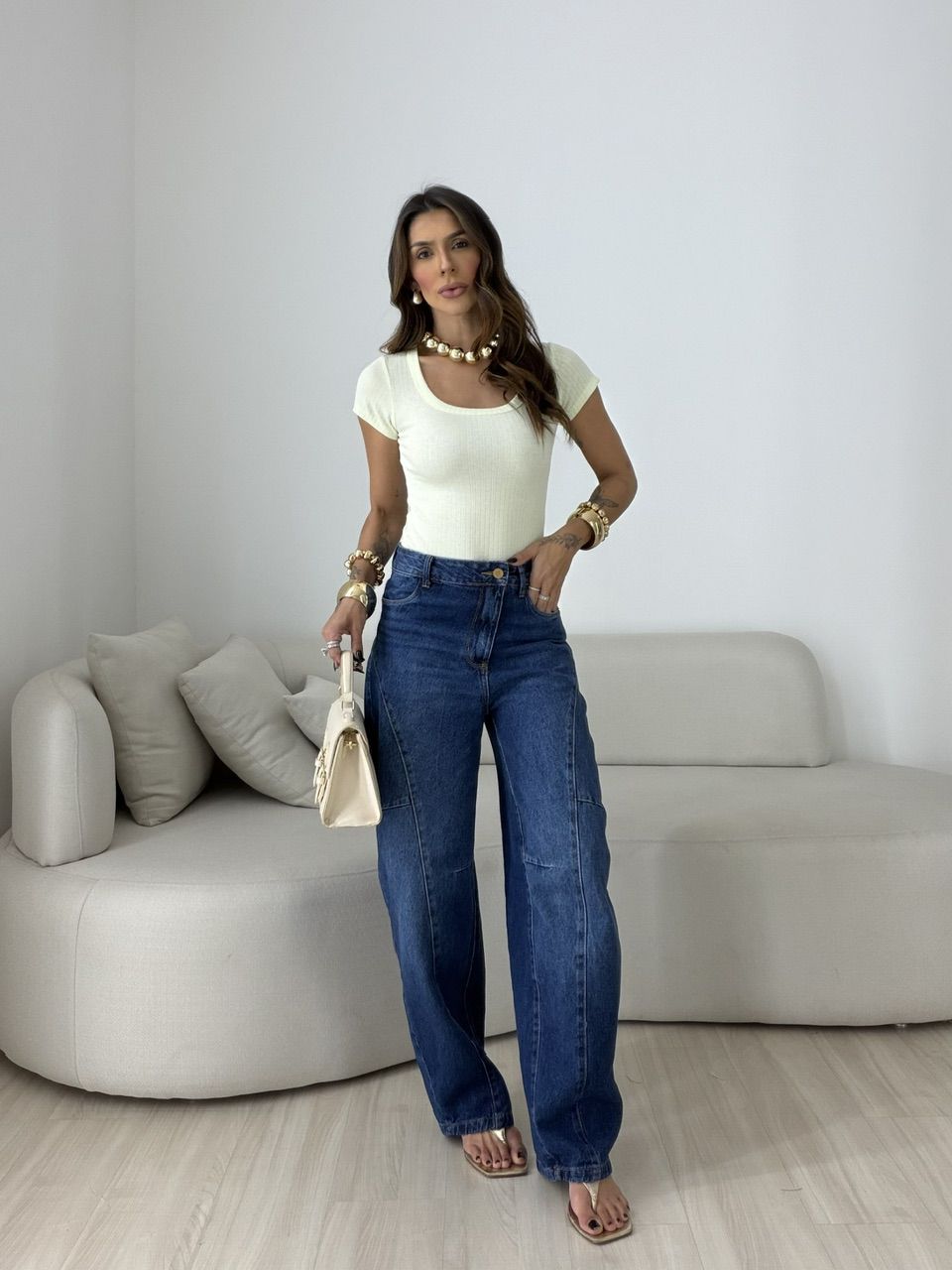 BLUSA MARIANGELA CANELADA MENTA