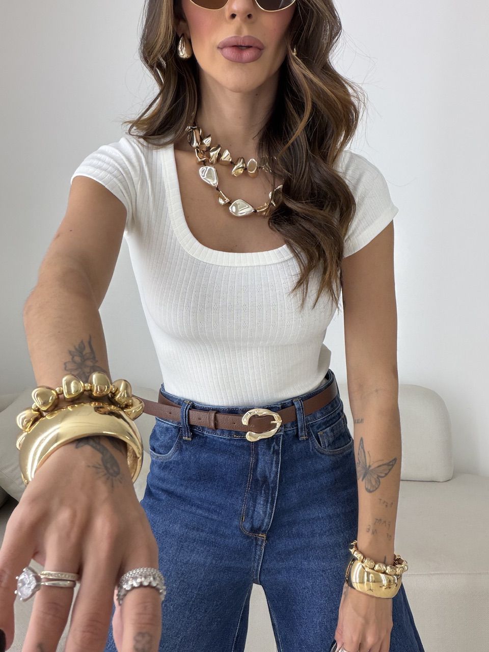 BLUSA MARIANGELA CANELADA OFF