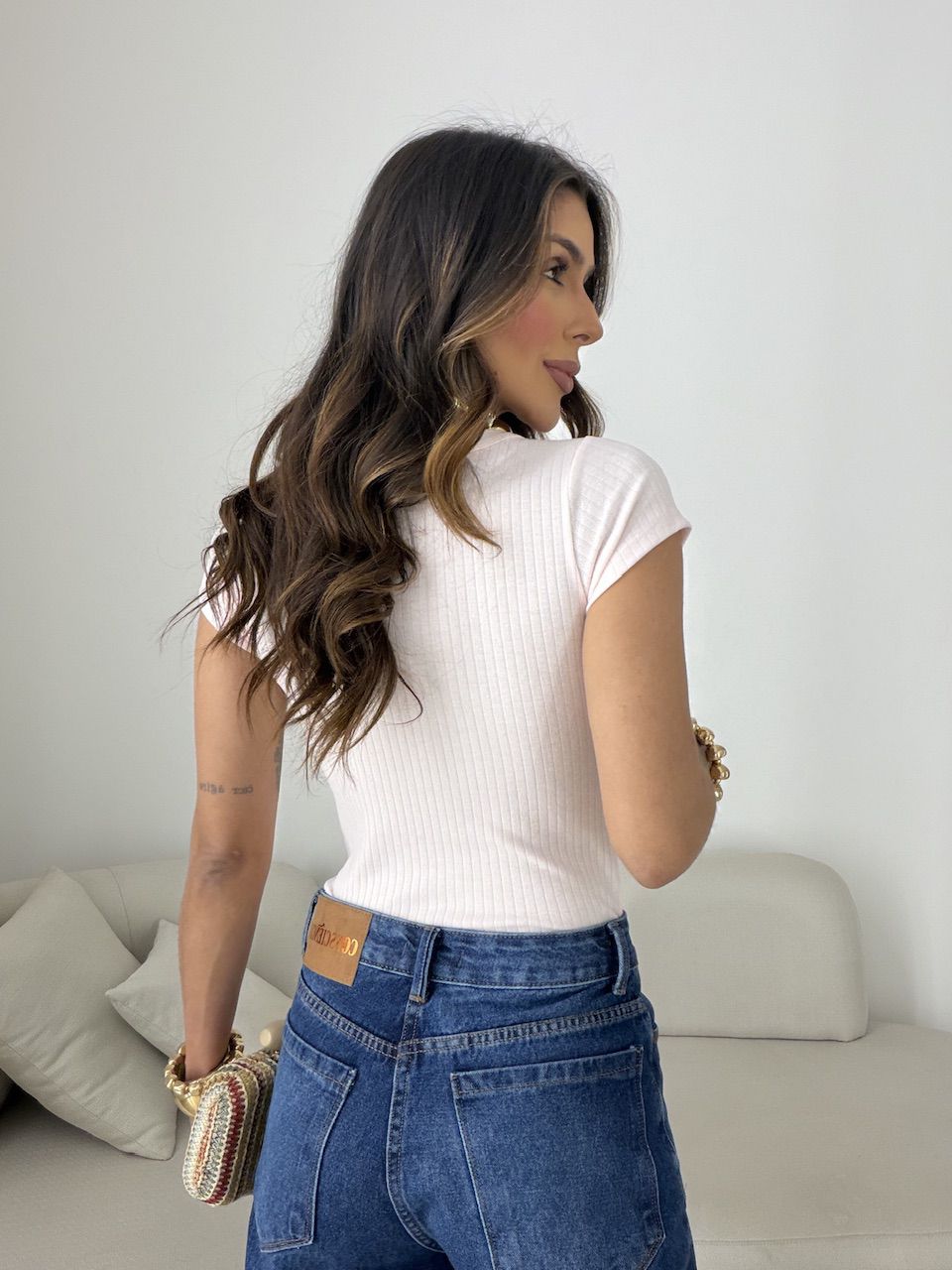 BLUSA MARIANGELA CANELADA ROSA