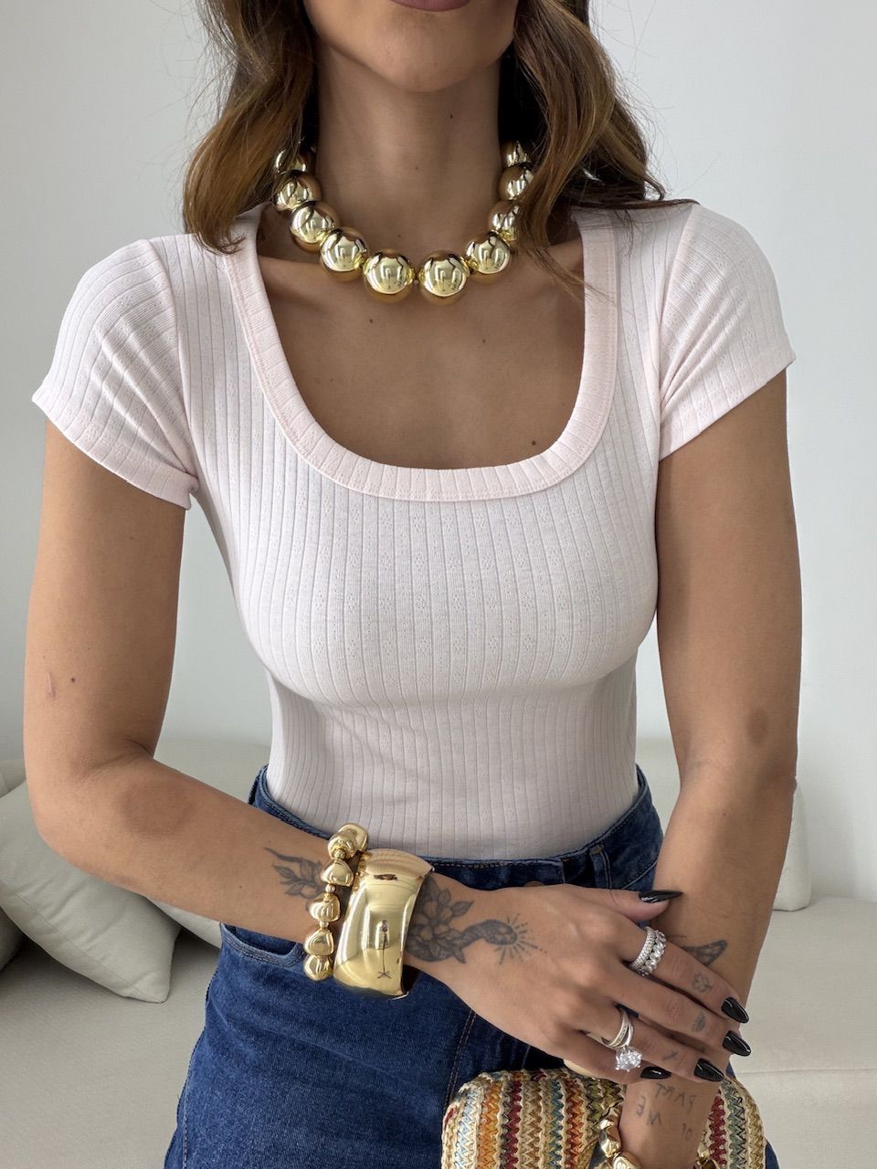 BLUSA MARIANGELA CANELADA ROSA
