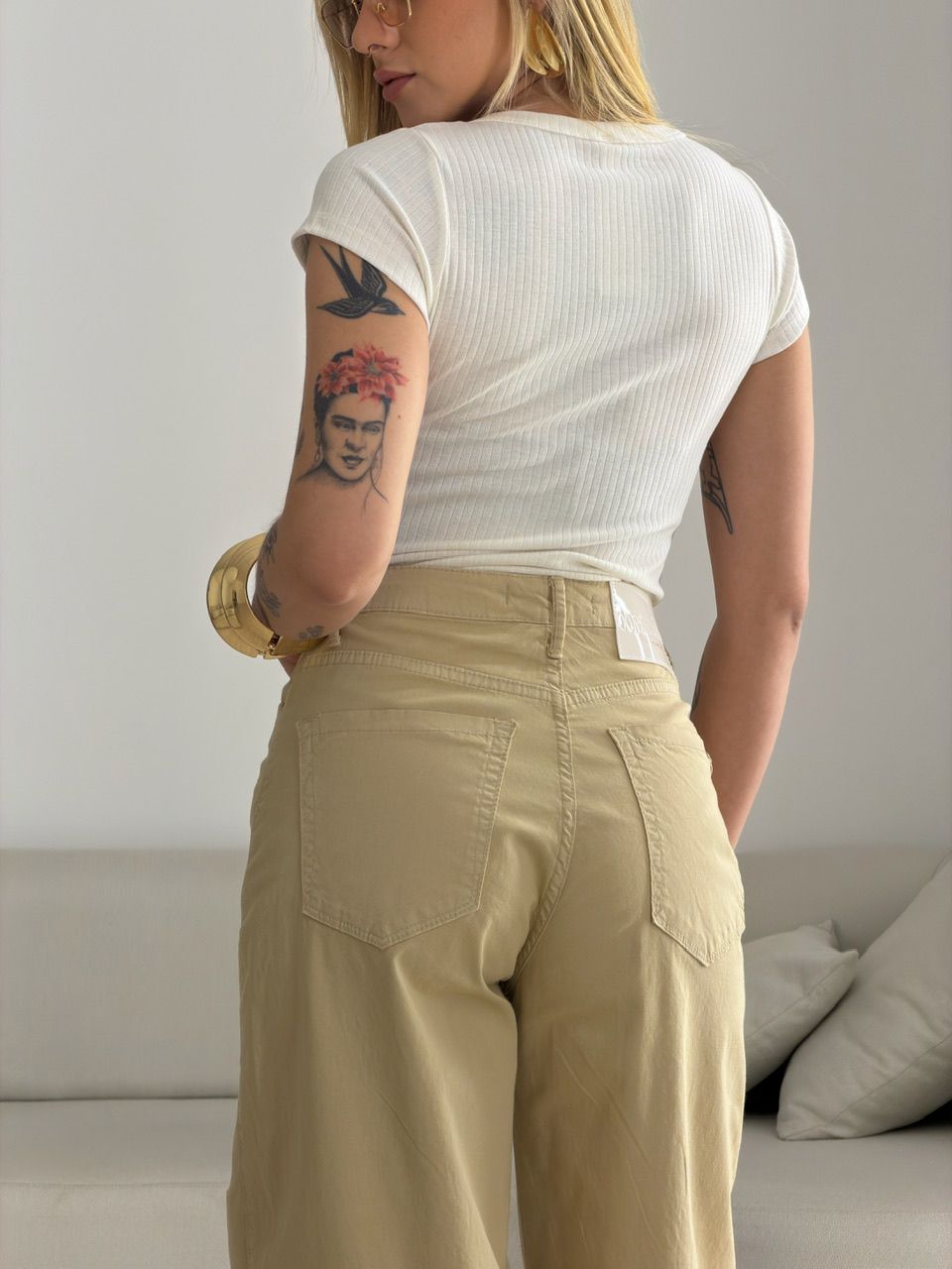 CALÇA LÚCIA BALLOON BEGE