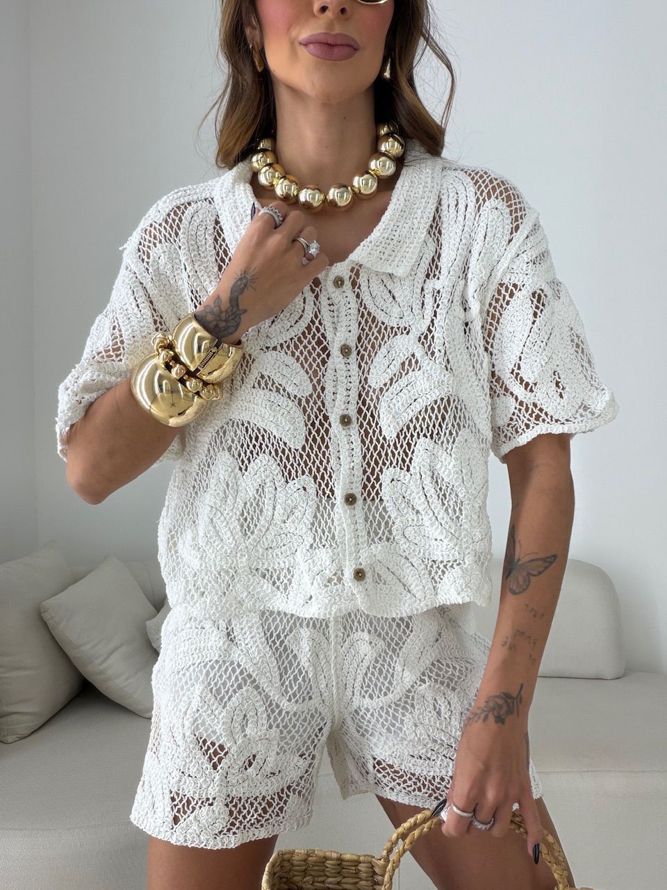 CAMISA MARIA EDUARDA CROCHÊ OFF