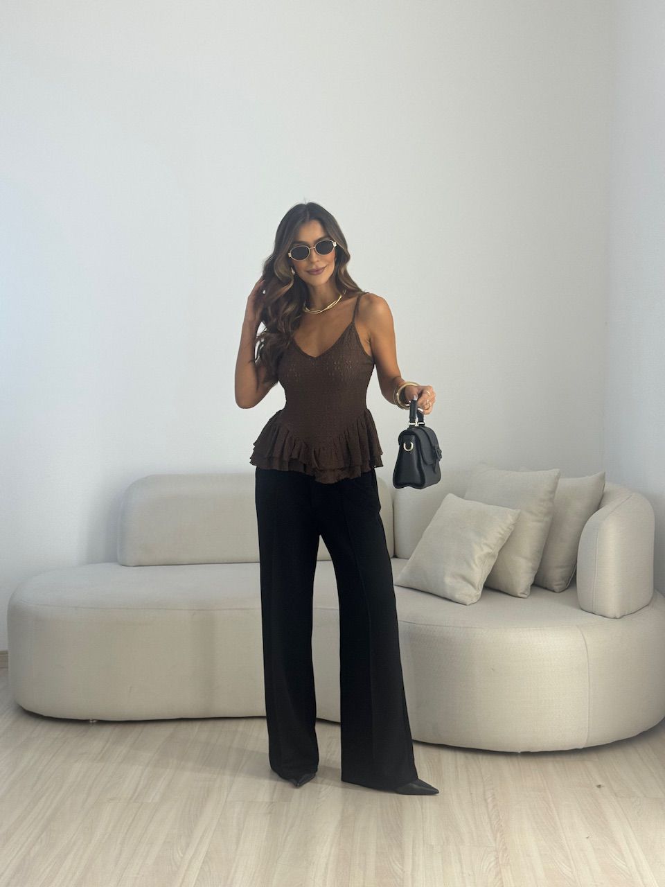 CALÇA JANAÍNA ZÍPER PRETA