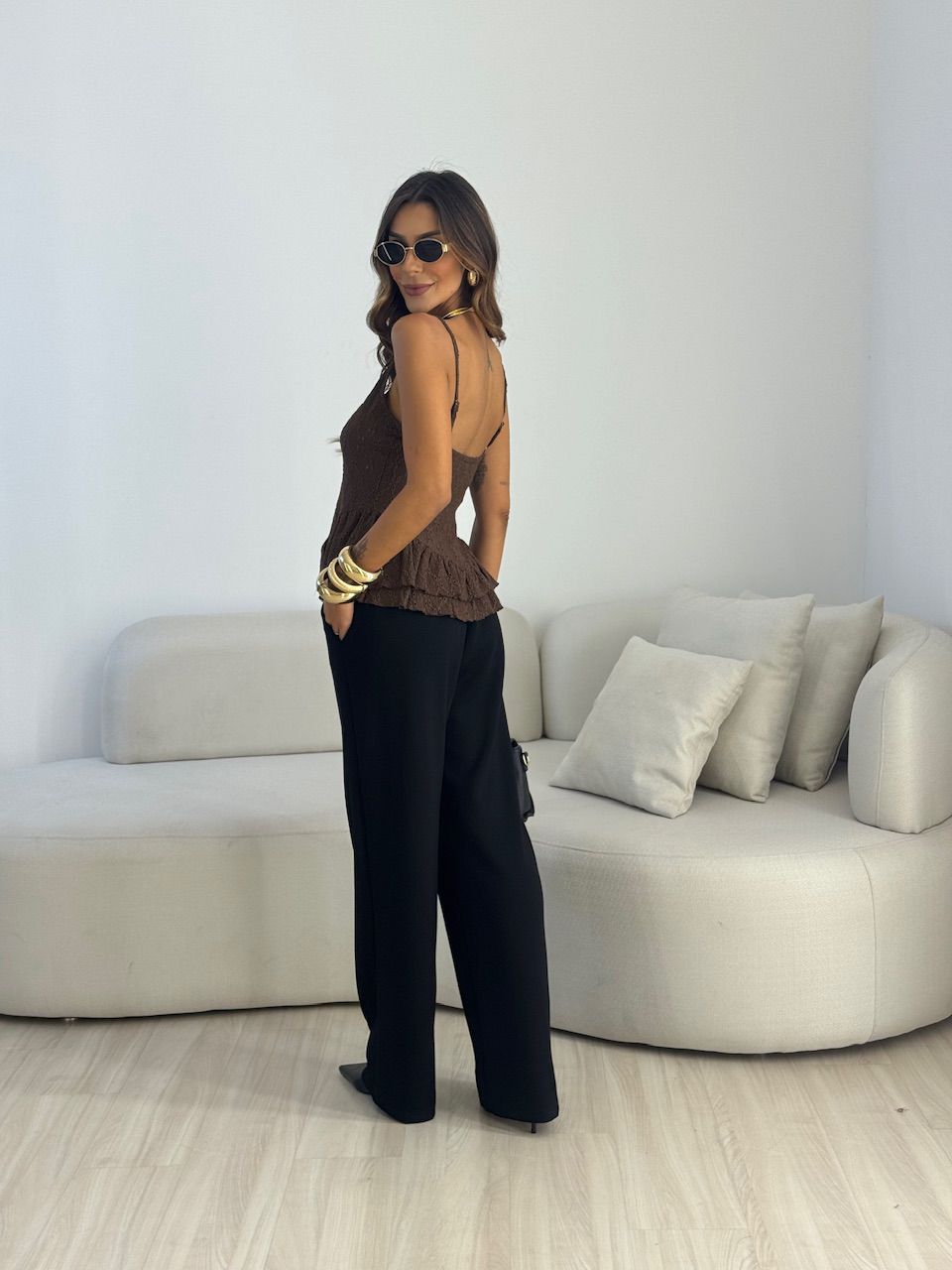 CALÇA JANAÍNA ZÍPER PRETA