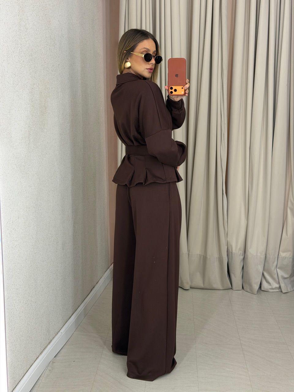 CALÇA IRIS NEOPRENE CAFÉ