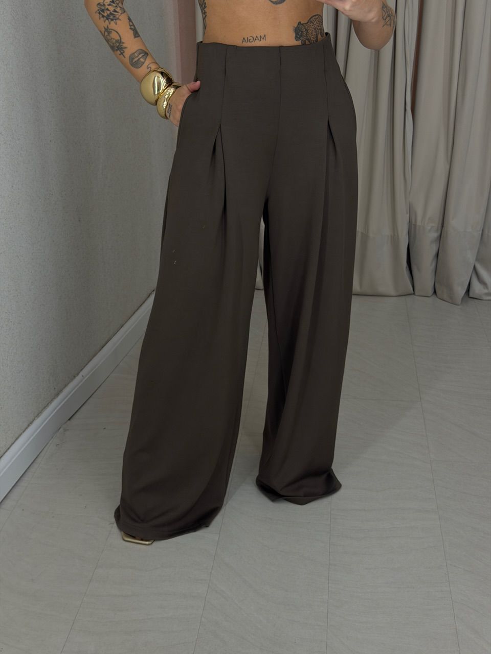 CALÇA IRIS NEOPRENE Caqui - 0075270096 - CAROLLA FERRARO