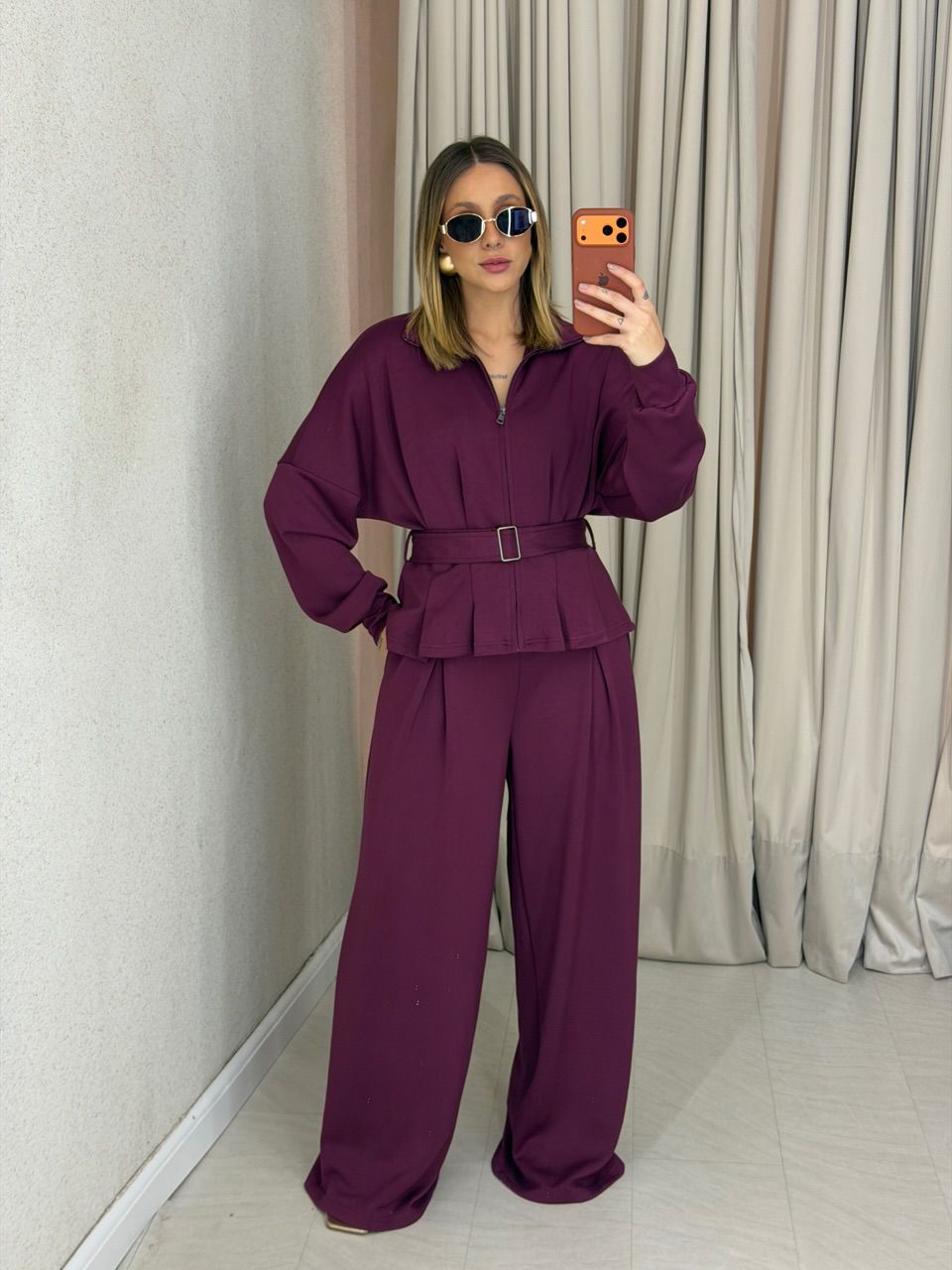 CALÇA IRIS NEOPRENE VINHO