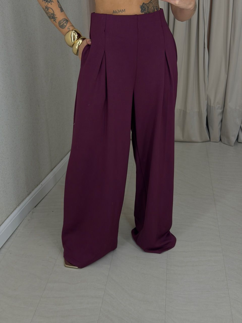 CALÇA IRIS NEOPRENE VINHO - 0075270168 - CAROLLA FERRARO