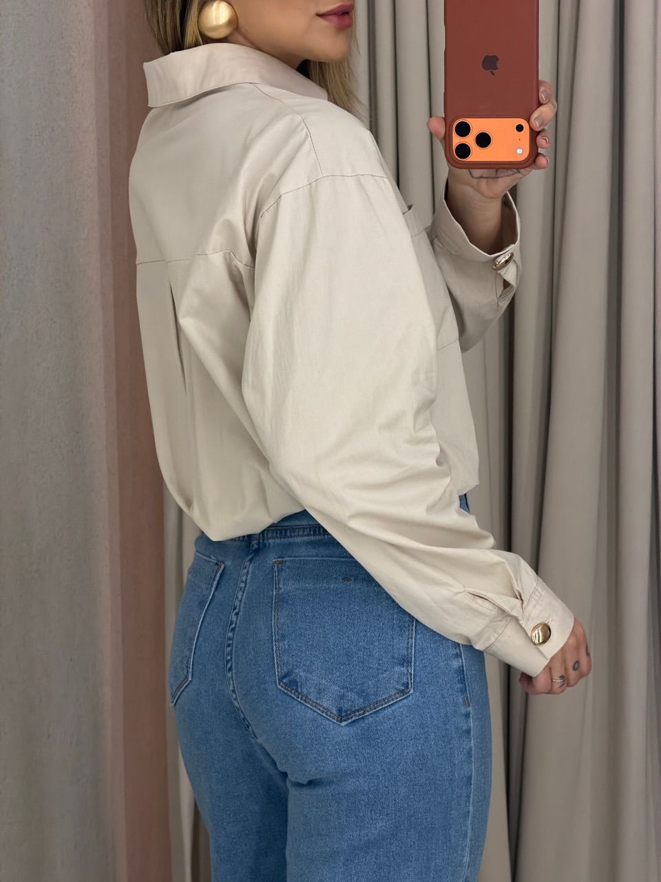 CAMISA NICOLE LISA AREIA