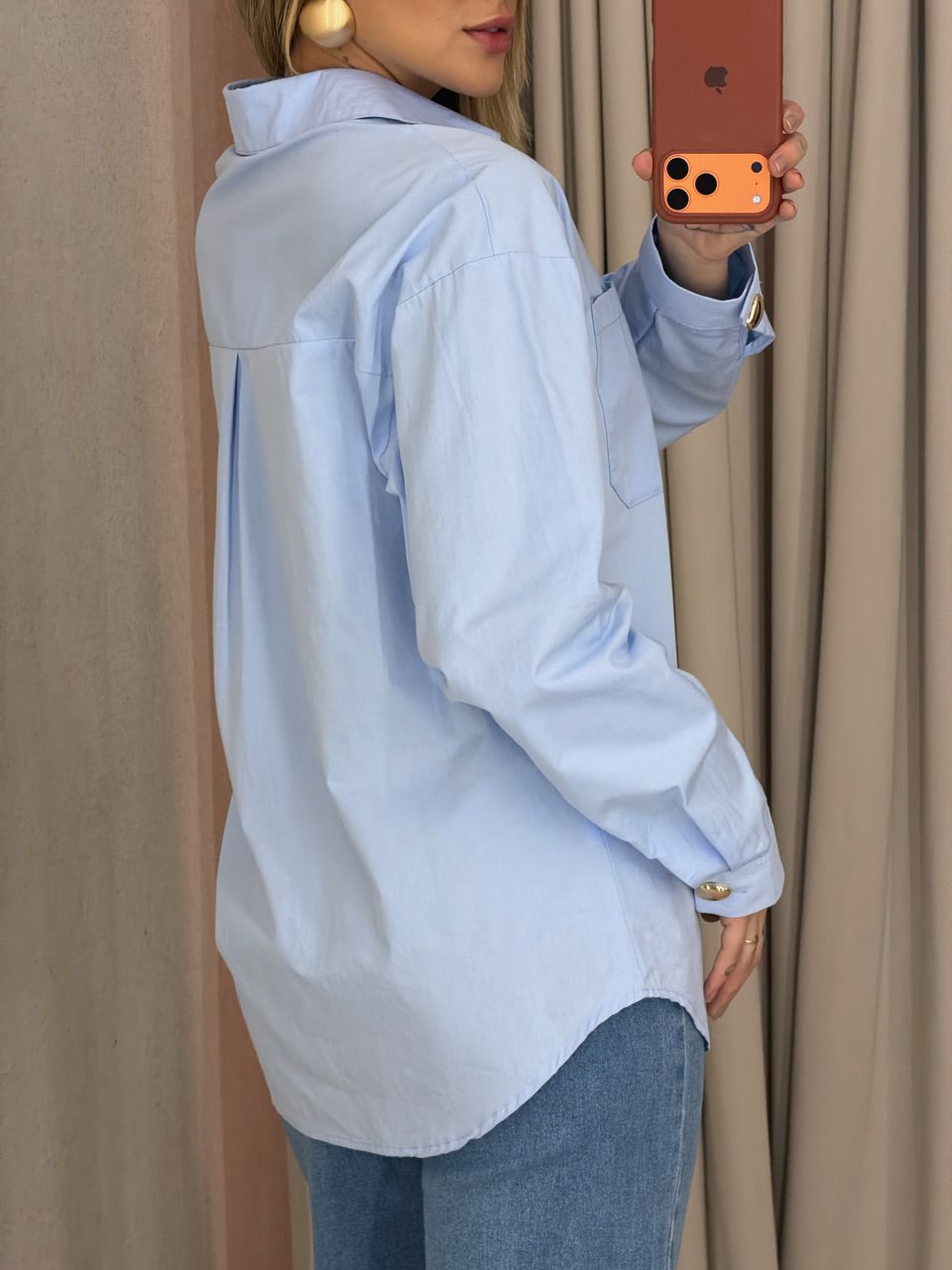 CAMISA NICOLE LISA AZUL