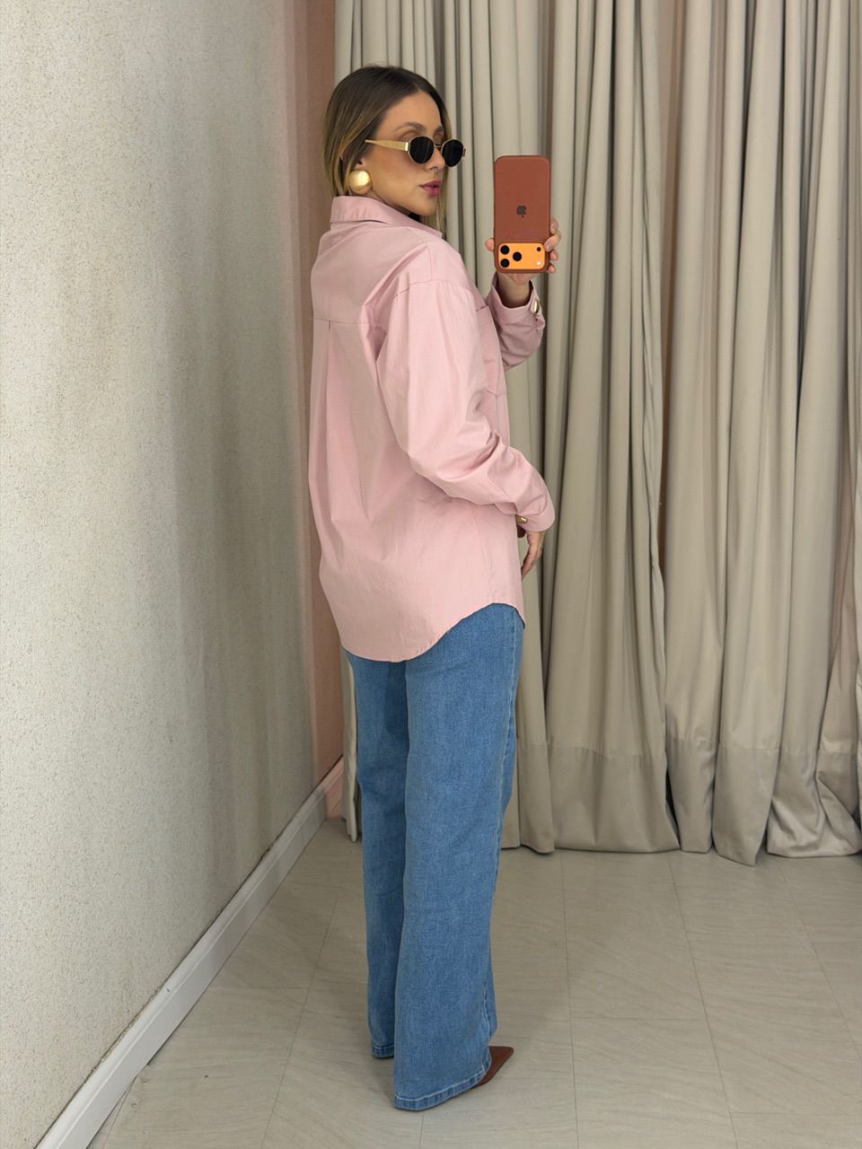 CAMISA NICOLE LISA ROSA