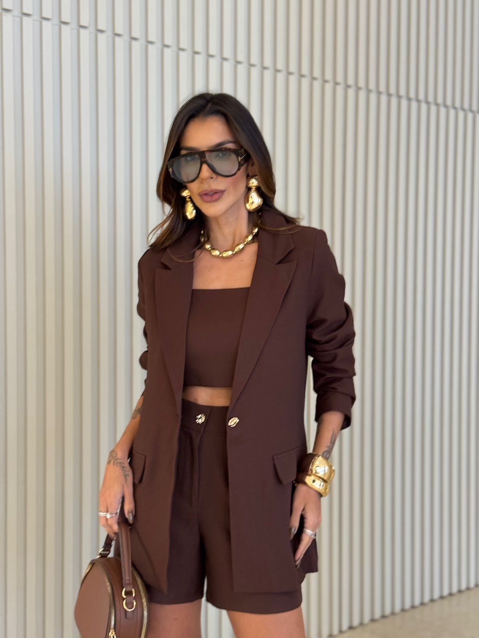 TRIJUNTO LUDMILA BLAZER CAFÉ