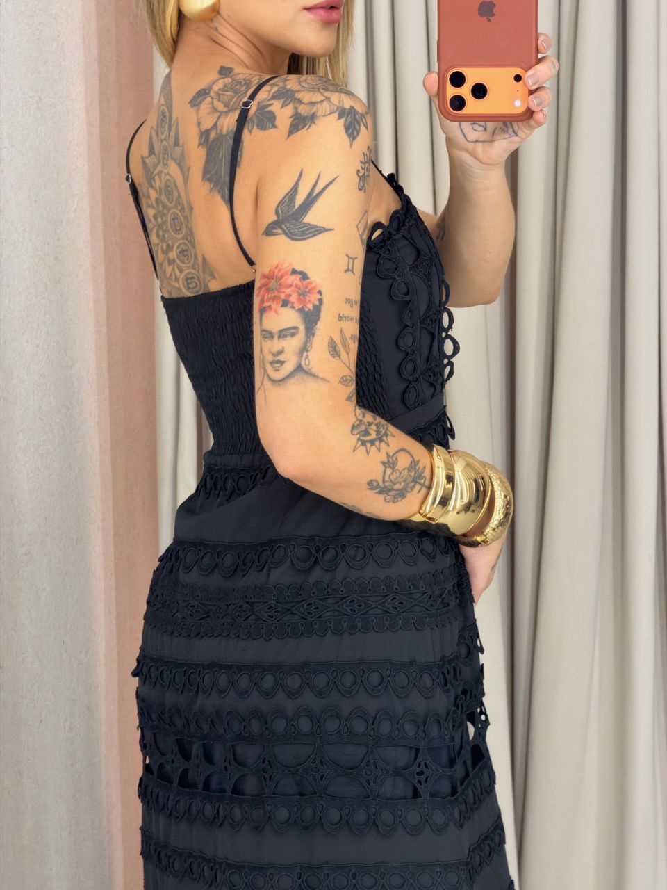 VESTIDO IRENE LAISE PRETO