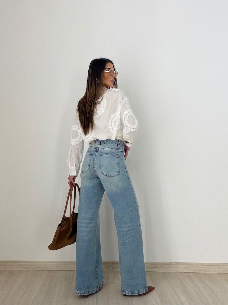 CAMISA GISELE BORDADA OFF