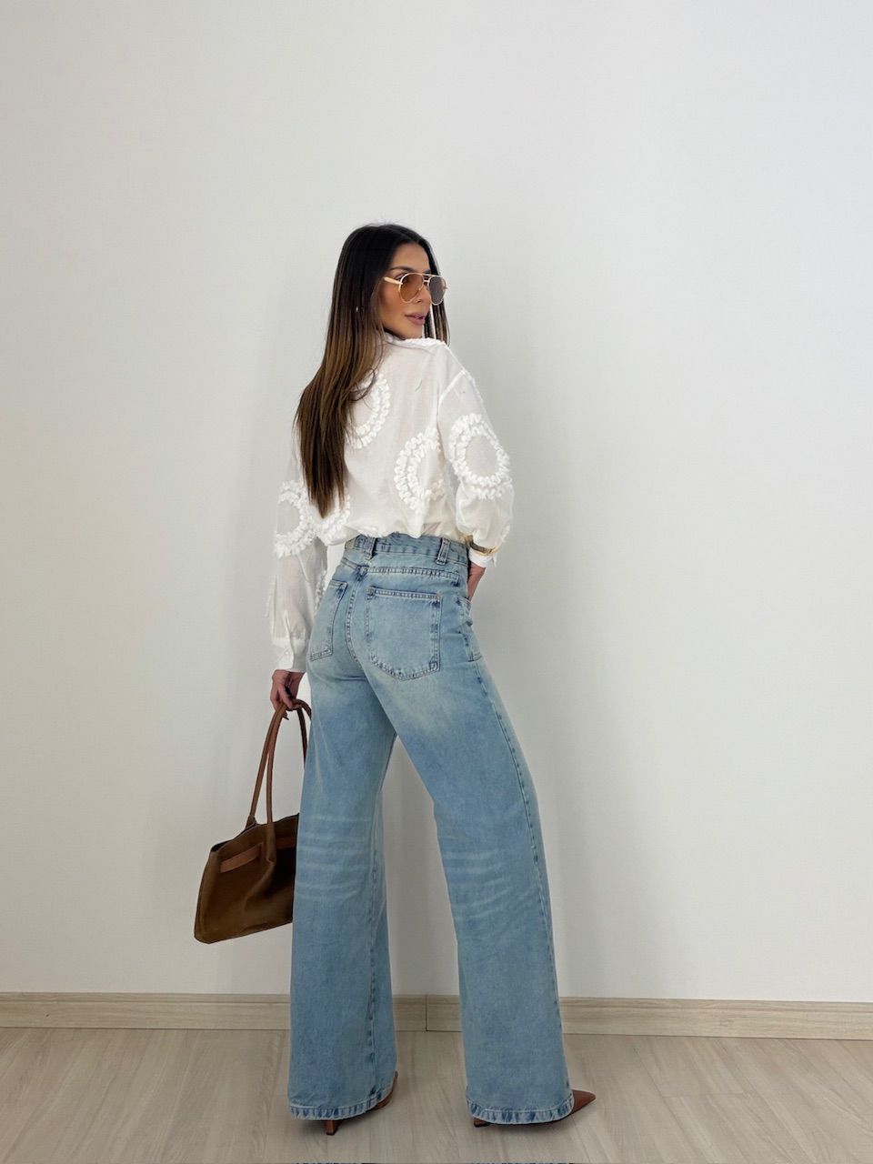 CAMISA GISELE BORDADA OFF