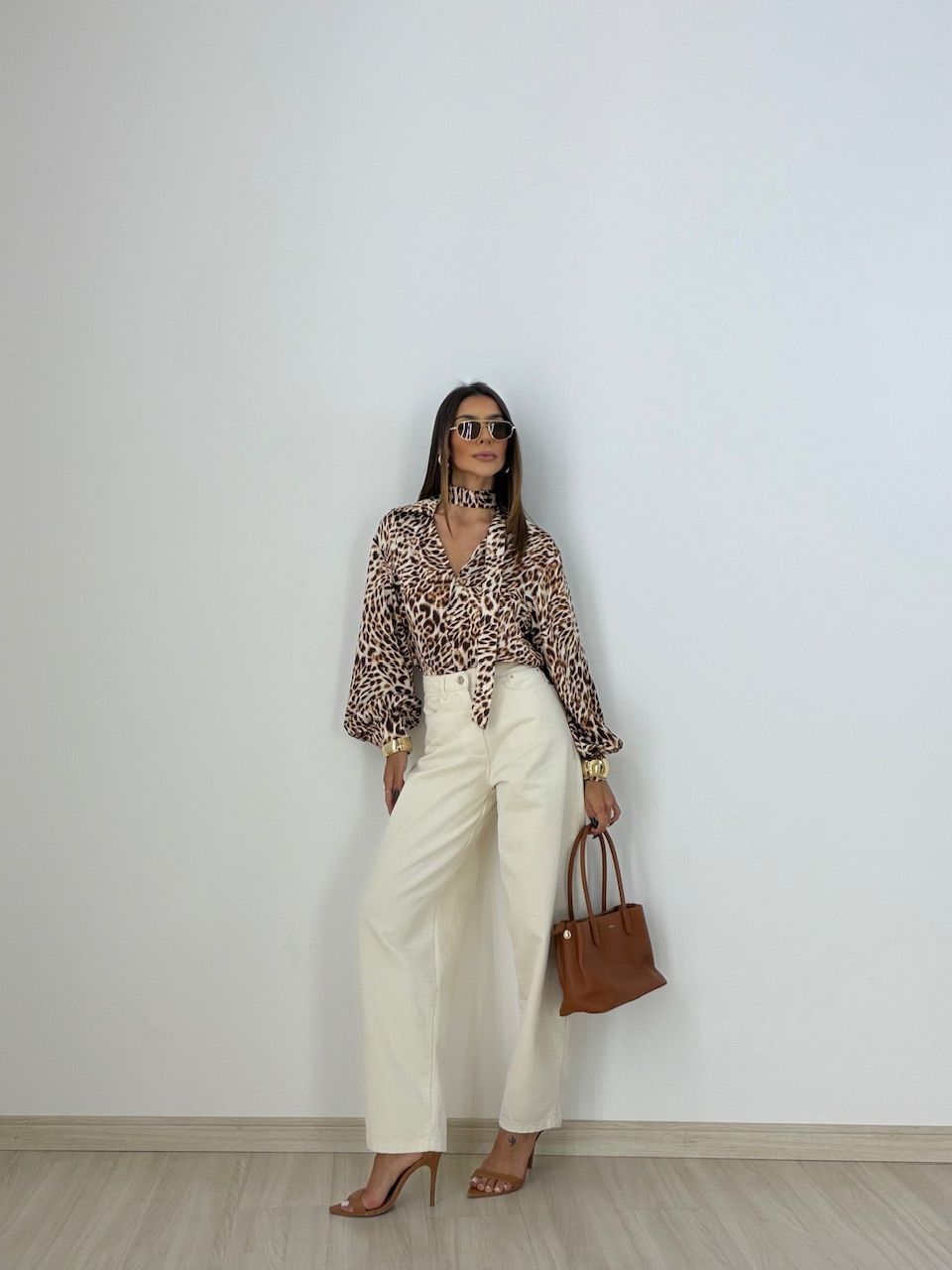 CAMISA JESSICA ONÇA ANIMAL PRINT