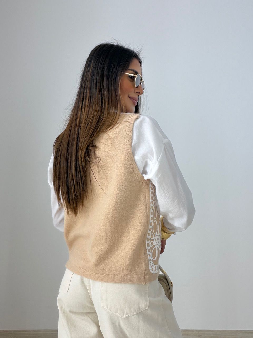 COLETE EMMA BORDADO CREME