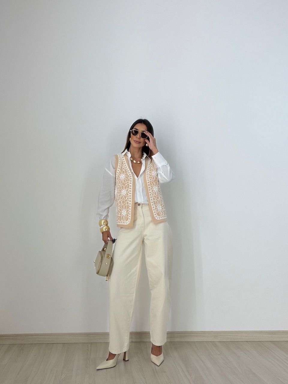 COLETE EMMA BORDADO CREME