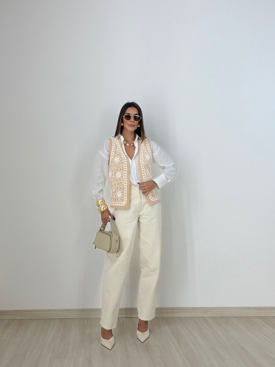 COLETE EMMA BORDADO CREME