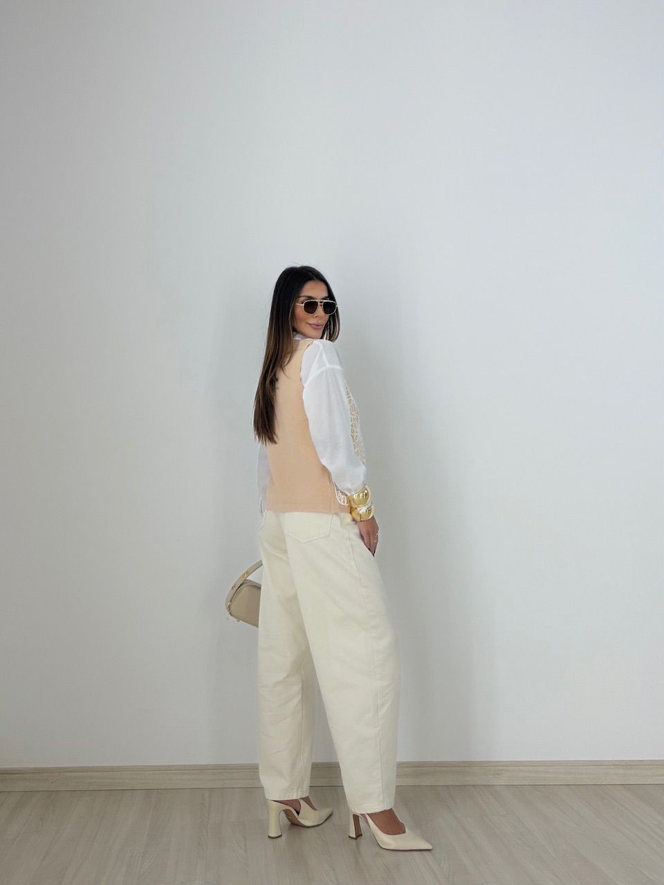 COLETE EMMA BORDADO CREME