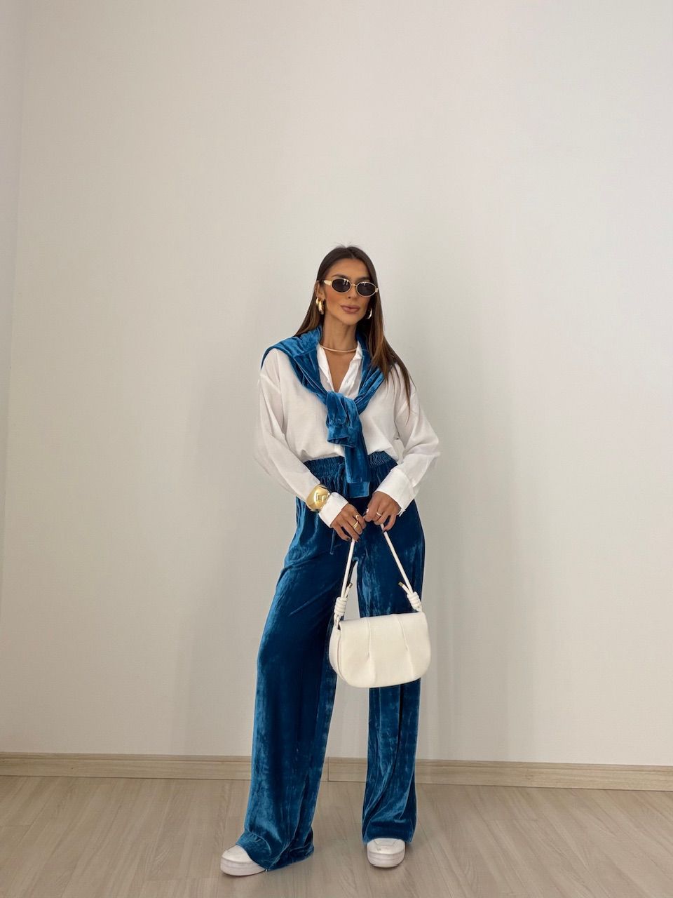 CONJUNTO VALESCA VELUDO AZUL