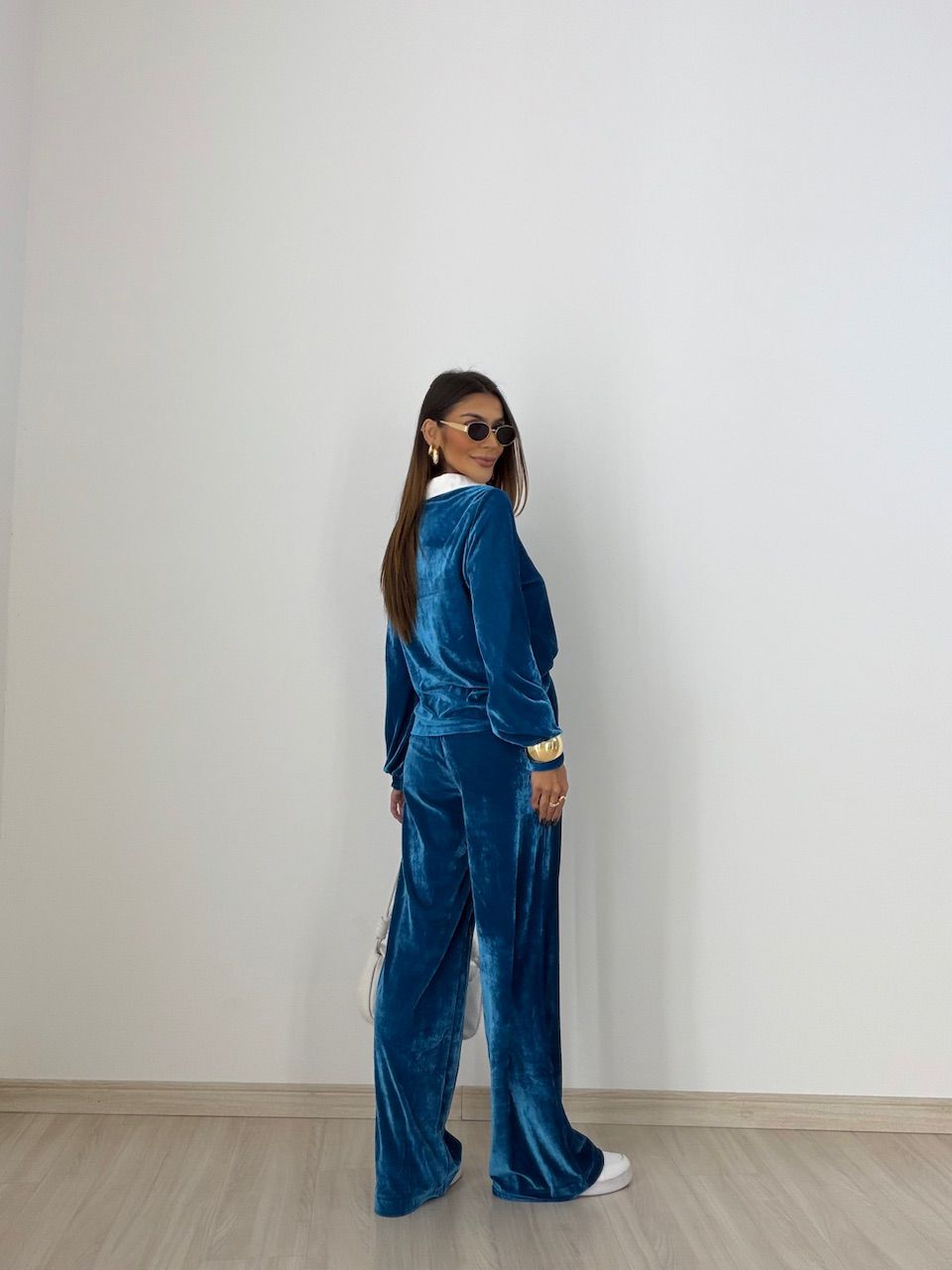 CONJUNTO VALESCA VELUDO AZUL