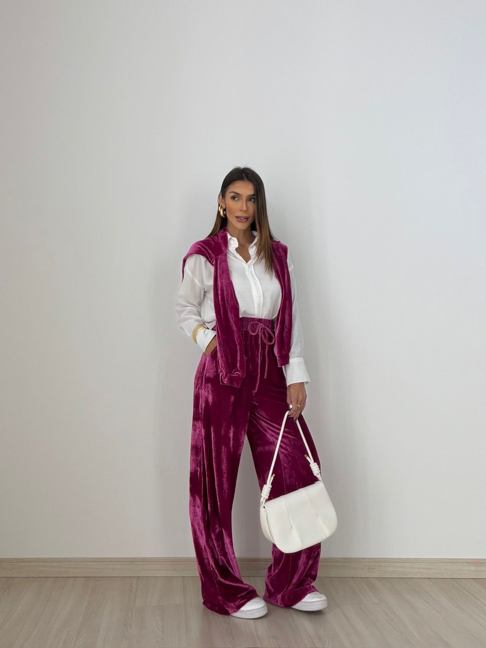 CONJUNTO VALESCA VELUDO PINK