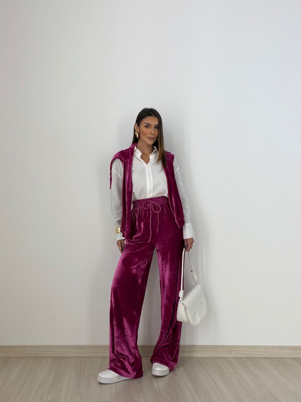 CONJUNTO VALESCA VELUDO PINK