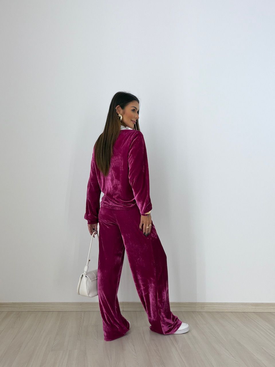CONJUNTO VALESCA VELUDO PINK