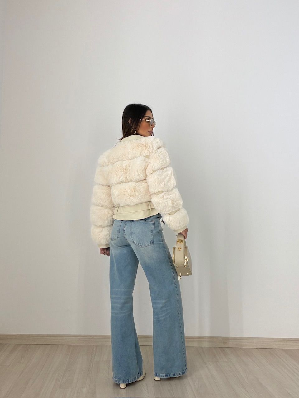 PUFFER MICHELE PELINHOS CREME