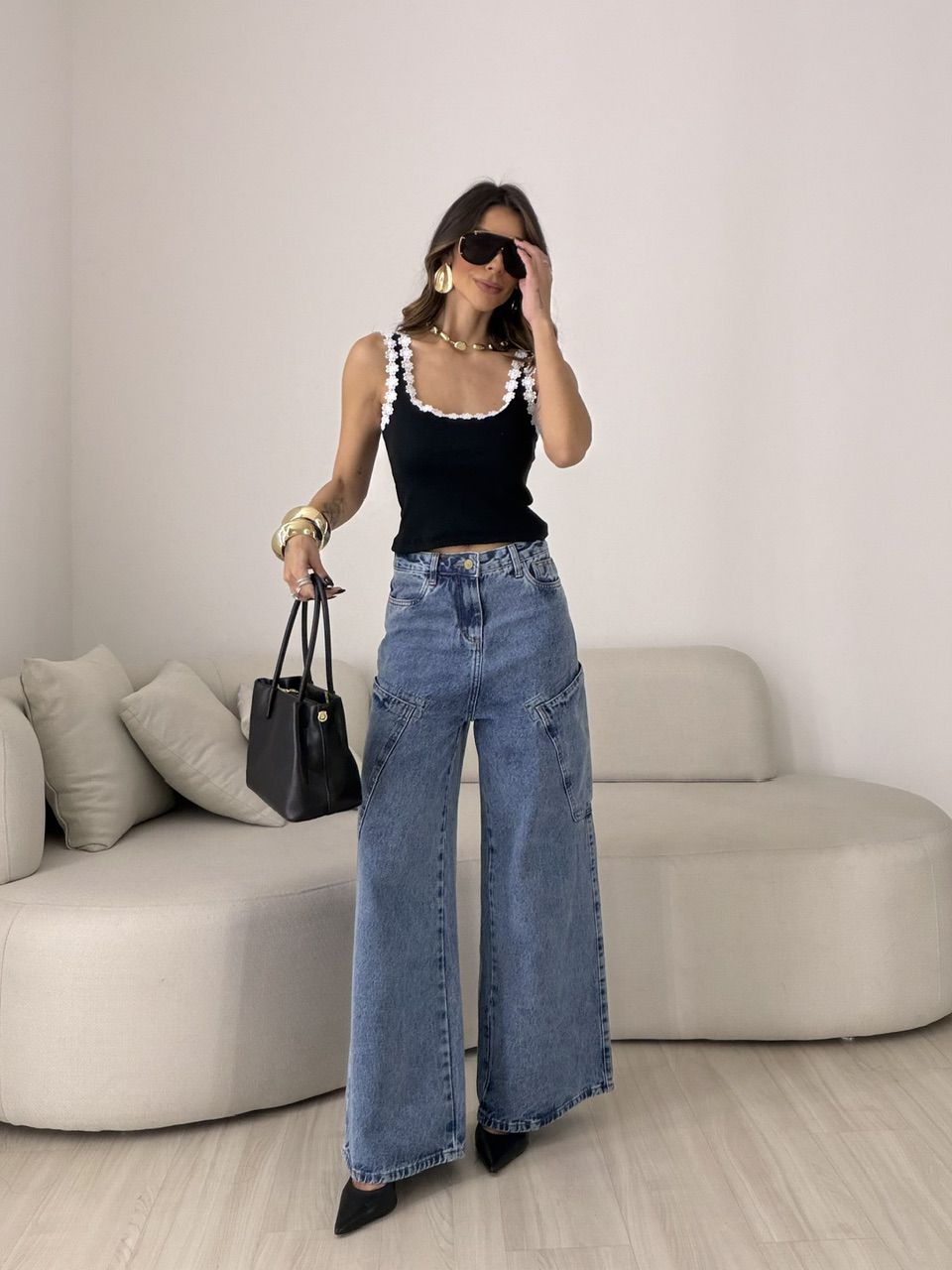 CROPPED CARLA FLORES PRETO