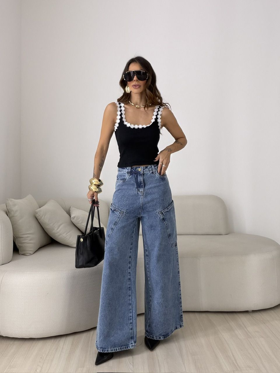 CROPPED CARLA FLORES PRETO