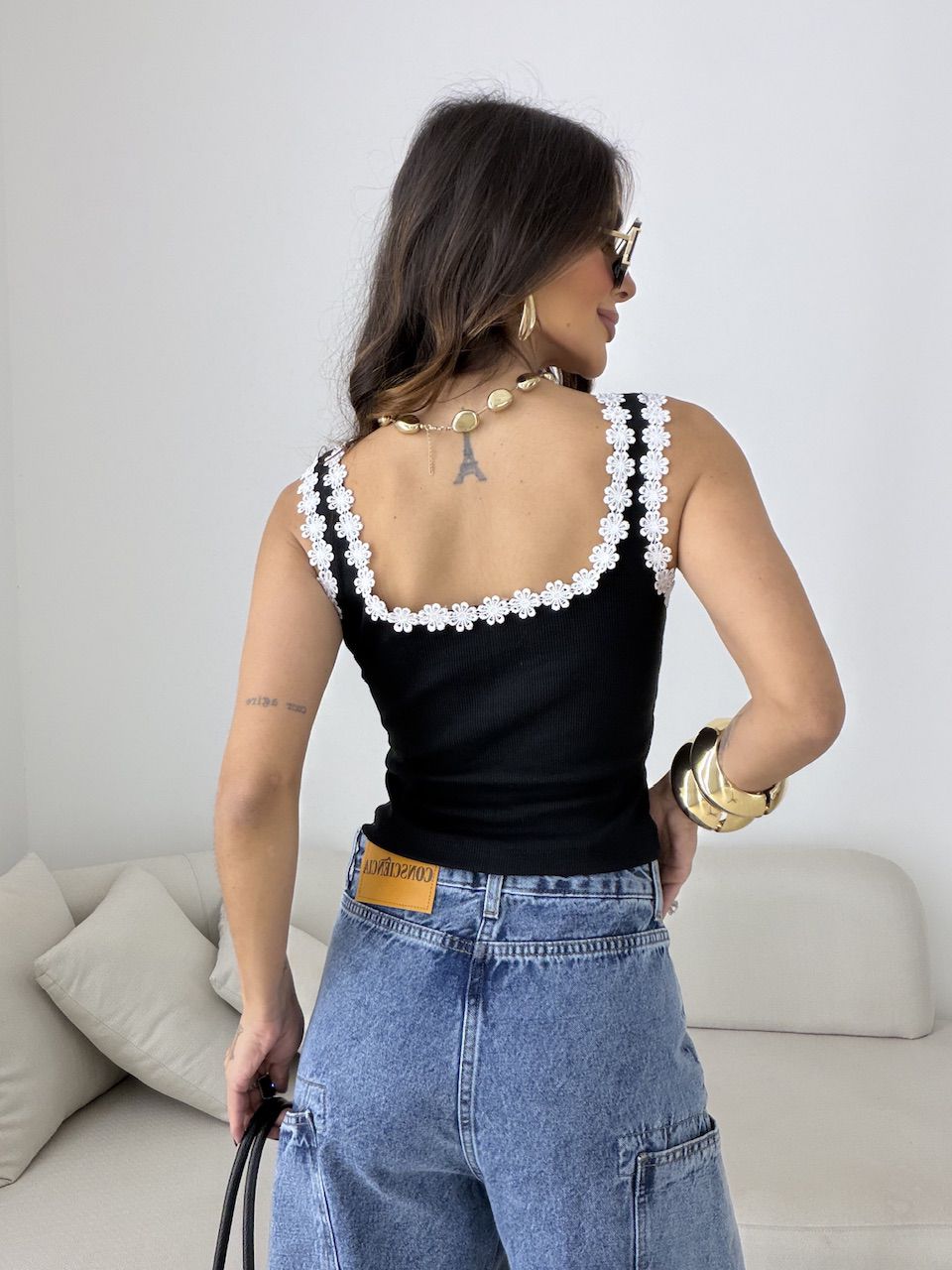 CROPPED CARLA FLORES PRETO