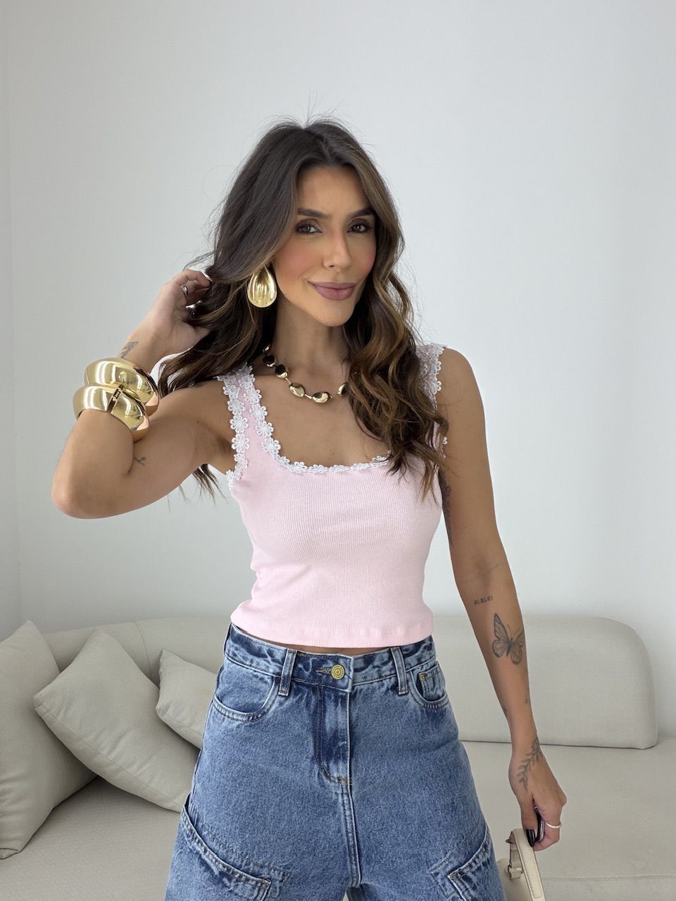 CROPPED CARLA FLORES ROSA