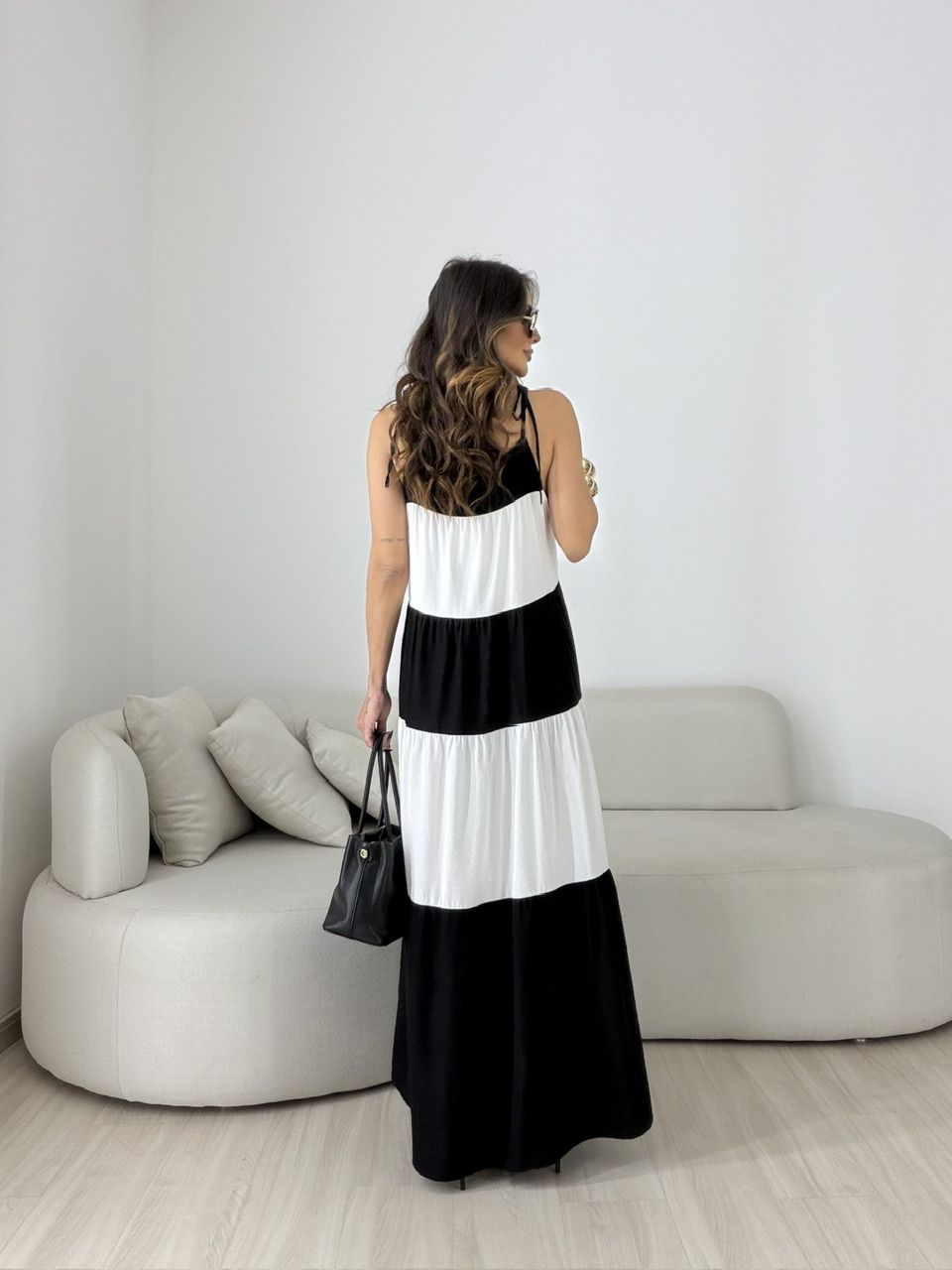 VESTIDO JANAÍNA ALCINHA PRETO