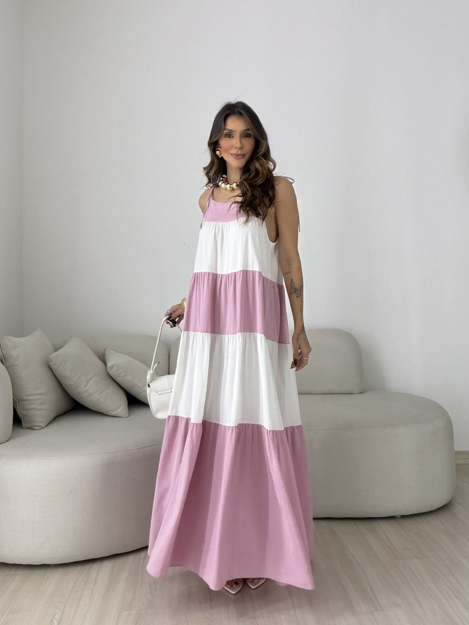 VESTIDO JANAÍNA ALCINHA ROSA