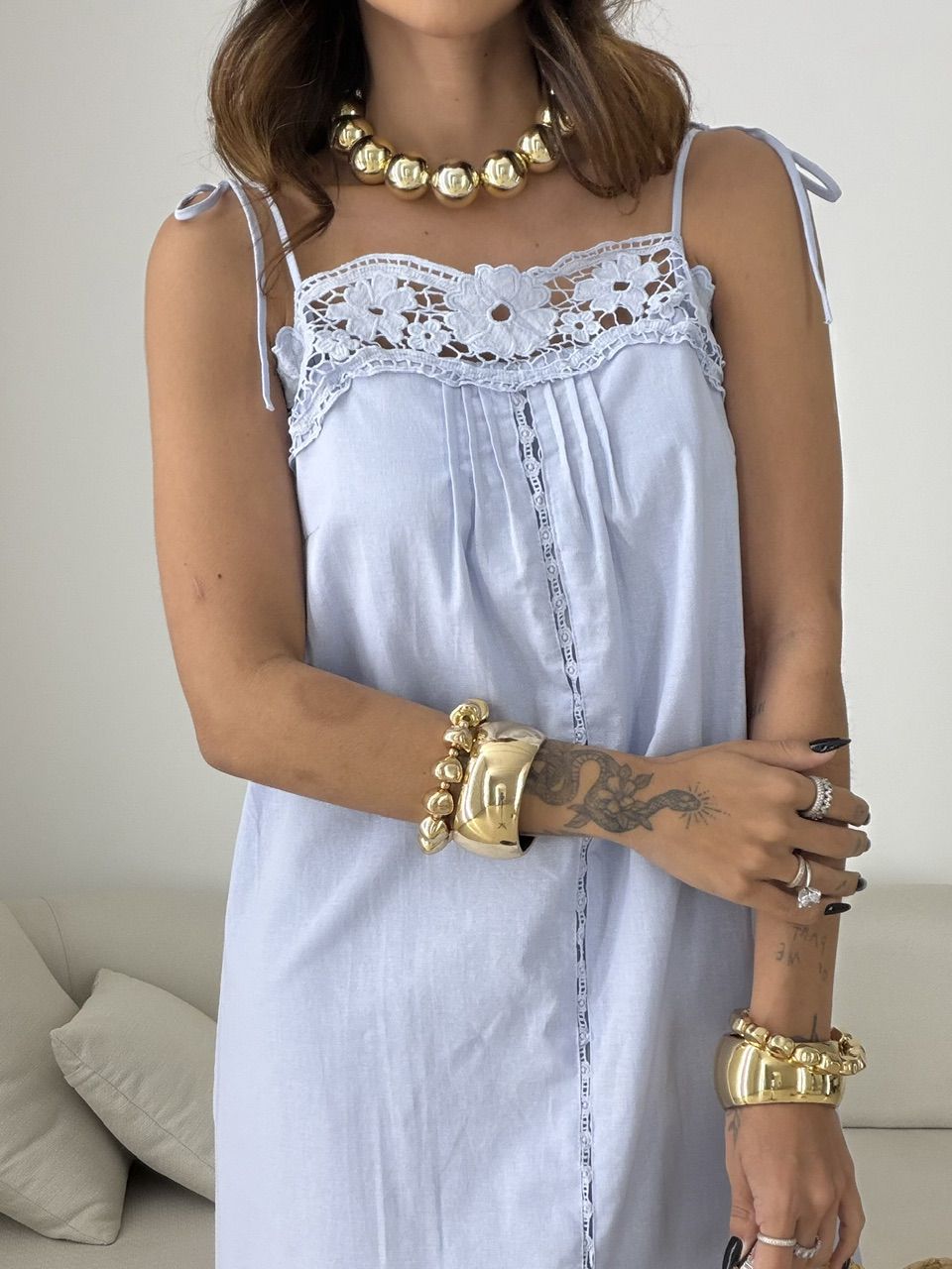 VESTIDO LARISSA RENDA AZUL