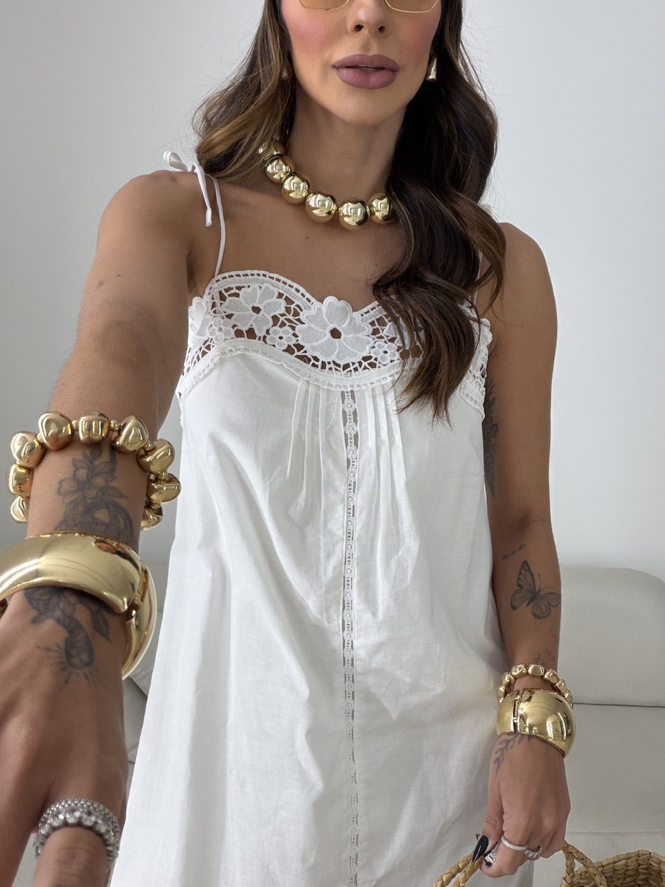 VESTIDO LARISSA RENDA OFF
