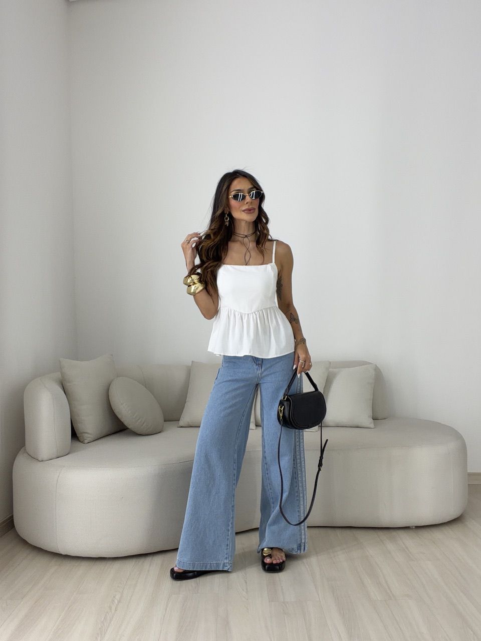 BLUSA MARRIE PEPLUM ALCINHA OFF