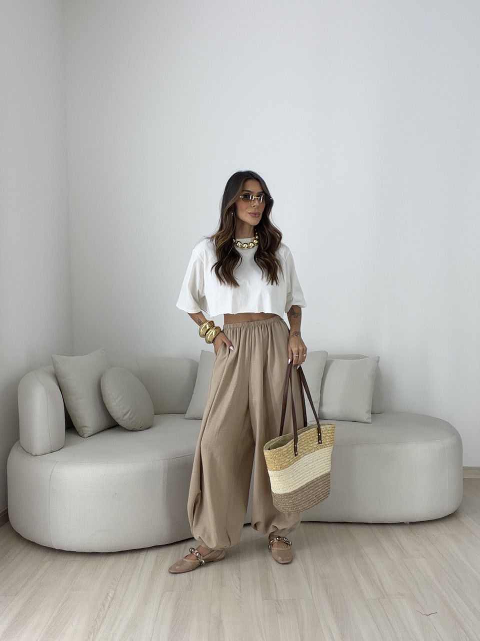 CALÇA MARIA VITÓRIA ALADIM CAQUI